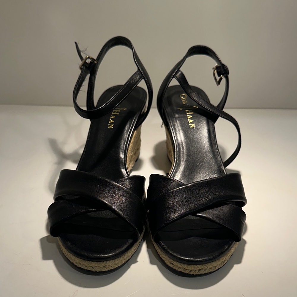 Cole Haan Black Espadrille Sandals